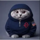 Стикер Круглые коты