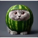 Стикер Круглые коты
