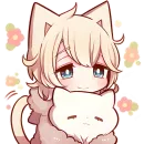 Стикер Соннный котенок