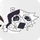 Стикер Sad characters kaaatie