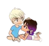 Стикер Sam and Sally