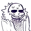 Стикер Тревожный Санс