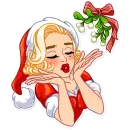Стикер Santa Girl