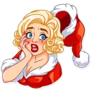 Стикер Santa Girl