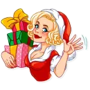 Стикер Santa Girl