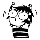 Стикер sarah scribbles