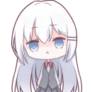 Стикер Тяночки школьницы