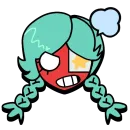 Стикер Brawl stars × skullgirls