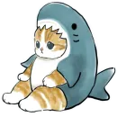 Стикер Акула и котята