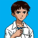 Стикер SHINJI WITH A FUCKING CUP