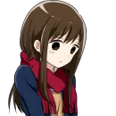 Стикер Школьница