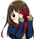 Стикер Школьница