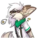 Стикер Silver Fox arts