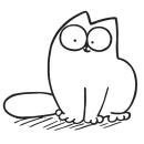 Стикер Simons cat
