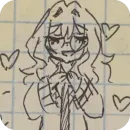 Стикер Sketchy rika