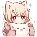 Стикер Сонный котенок 2