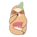 Стикер Funny Sloth