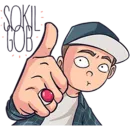 Стикер sticker "Kekinian" Arrange