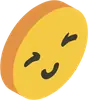 Стикер 3d smile