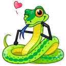 Стикер Sneaky Snakie