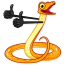 Стикер Sneaky Snakie