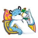 Стикер Снежный Барс