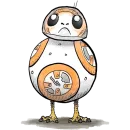 Стикер Star Wars Porgs