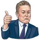 Стикер Elon Musk