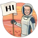 Стикер Elon Musk