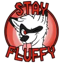 Стикер Stay Fluffy