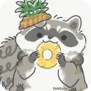 Стикер raccoons