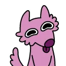 Стикер Stupid Pink Dog 2
