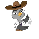 Стикер Подозрительная сова Сезон 9 Без Текста