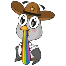 Стикер Подозрительная сова