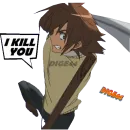 Стикер TATSUMI AKAME GA KILL