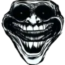 Стикер TROLL FACE HORROR