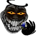 Стикер TROLL FACE HORROR