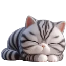 Стикер Полосатый котенок