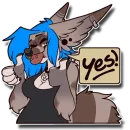 Стикер Tanookie