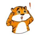 Стикер Тигренок Ти