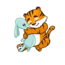 Стикер Тигренок Ти