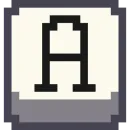 Стикер Pixel Latin