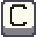 Стикер Pixel Latin