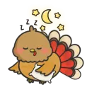 Стикер Thanksgiving Turkey