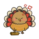 Стикер Thanksgiving Turkey
