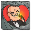 Стикер Cinema Male Heroes