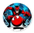 Стикер The red ball