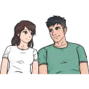 Стикер Это пара