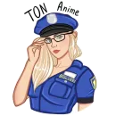 Стикер Blockchain TON