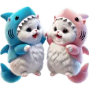 Стикер Парные акулы